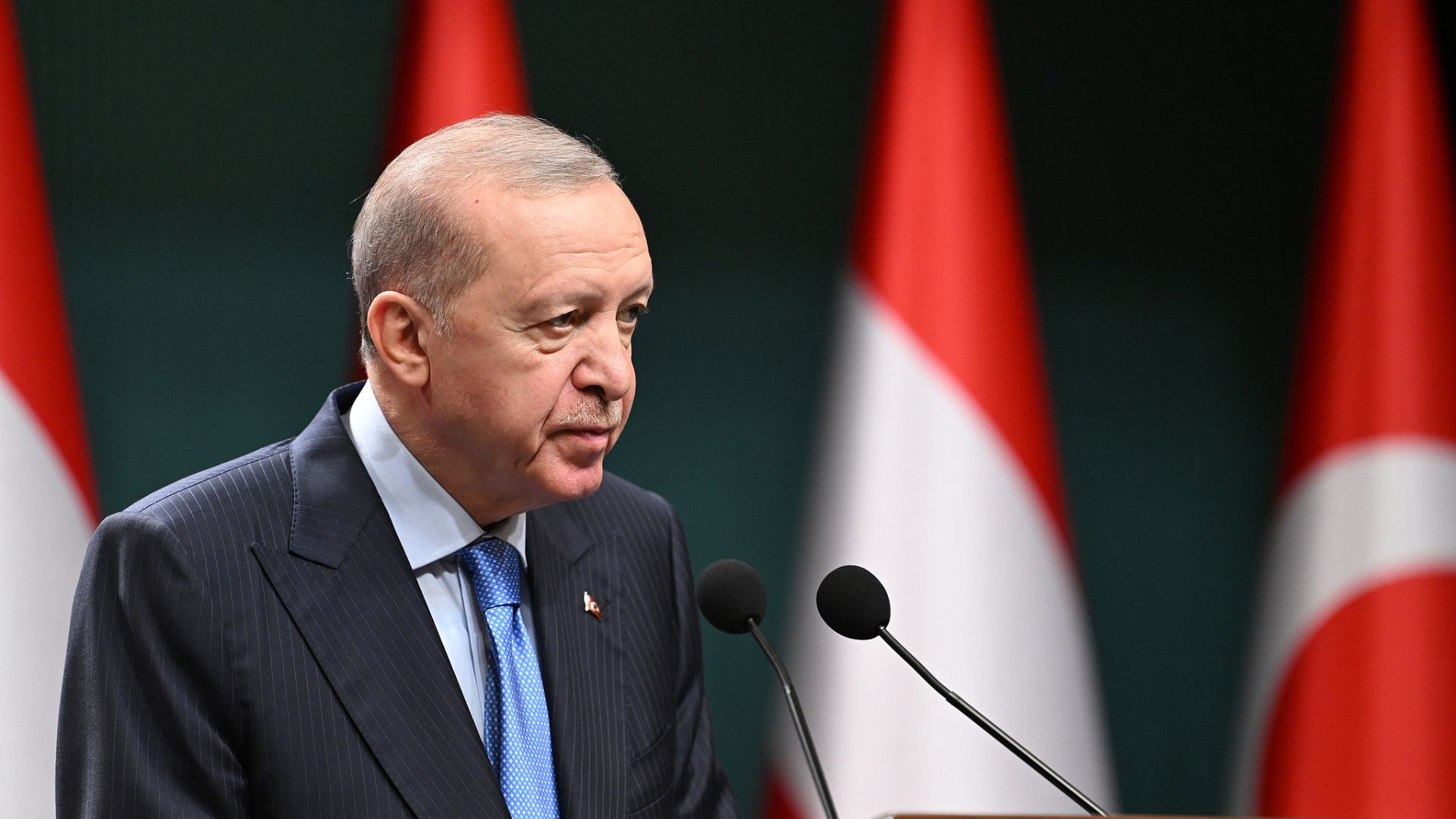Erdogan has urged Trump to continue to seek a diplomatic solution to the conflict with Iran. /Mehmet Ali Ozcan/Anadolu via Getty Images via CFP