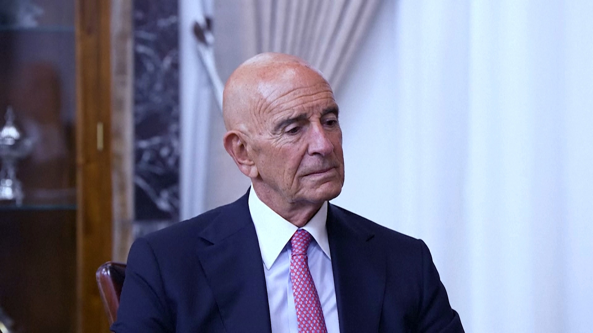 The US envoy to Syria, Tom Barrack, called the air base attack an 'unnecessary escalation'. /AFP