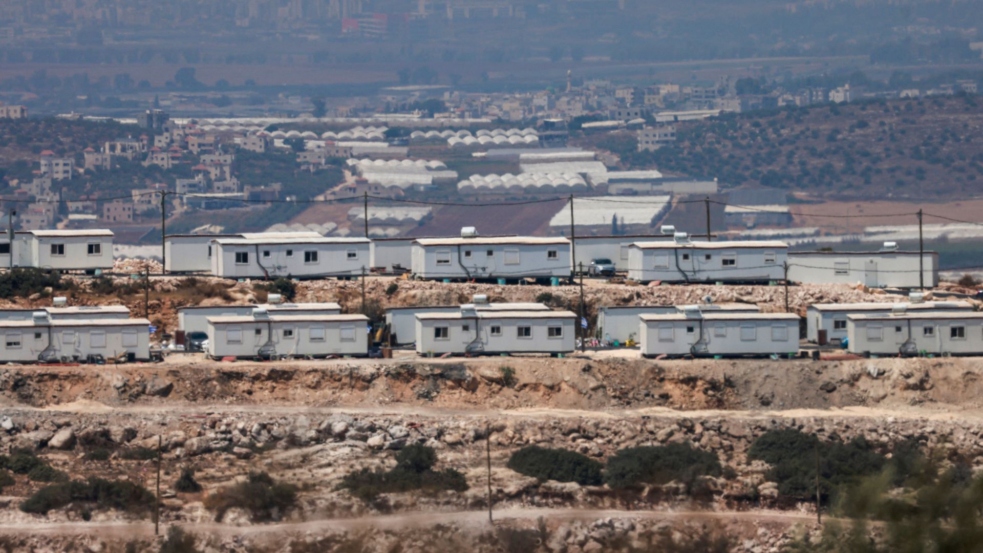 This photo shows a general view of the reopened Israeli settlement at Ganim near the Palestinian city of Jenin in the Israeli-occupied West Bank on August 15. /Jaafar Ashtiyeh/AFP
