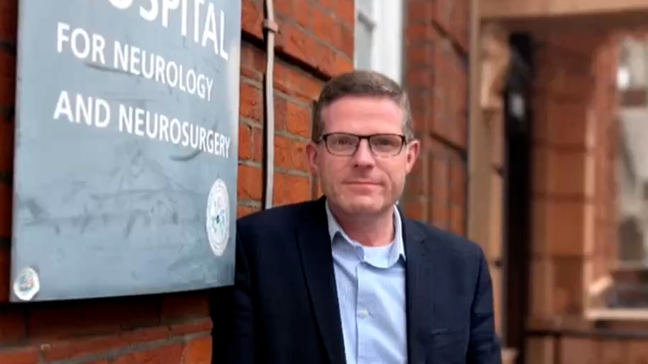 Rhys Hibbert says the operation saved his sight. /UCL