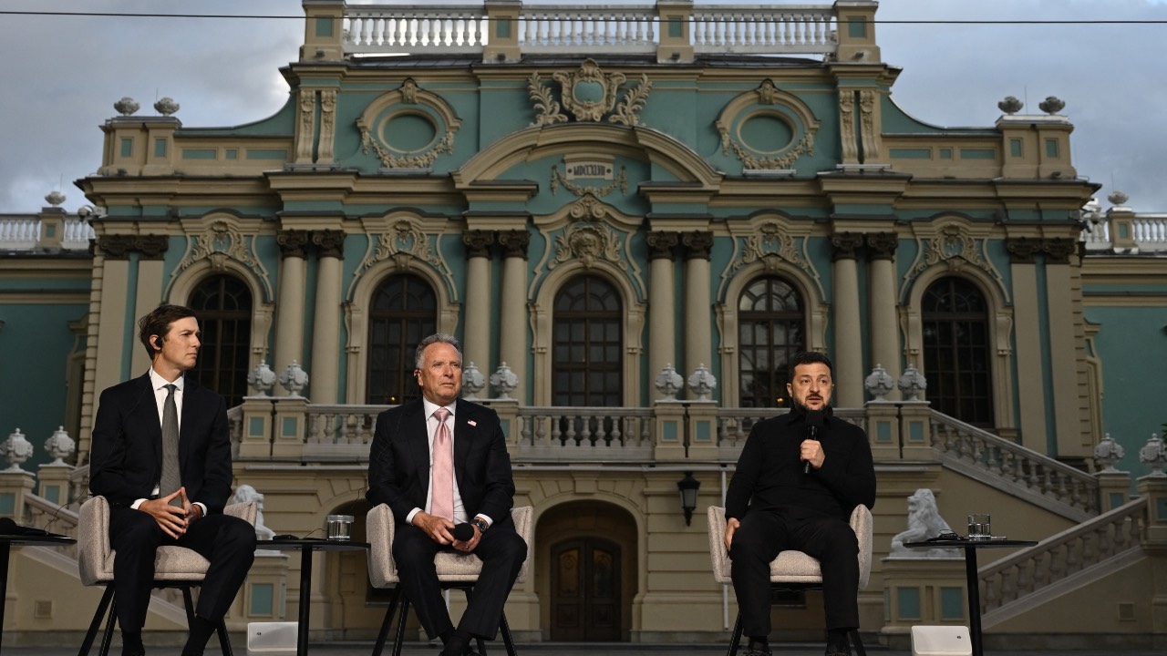 US envoy Steve Witkoff said he and fellow emissary Jared Kushner held 'important' talks with Ukrainian President Volodymyr Zelenskyy on ending the conflict with Russia. /Genya Savilov/AFP