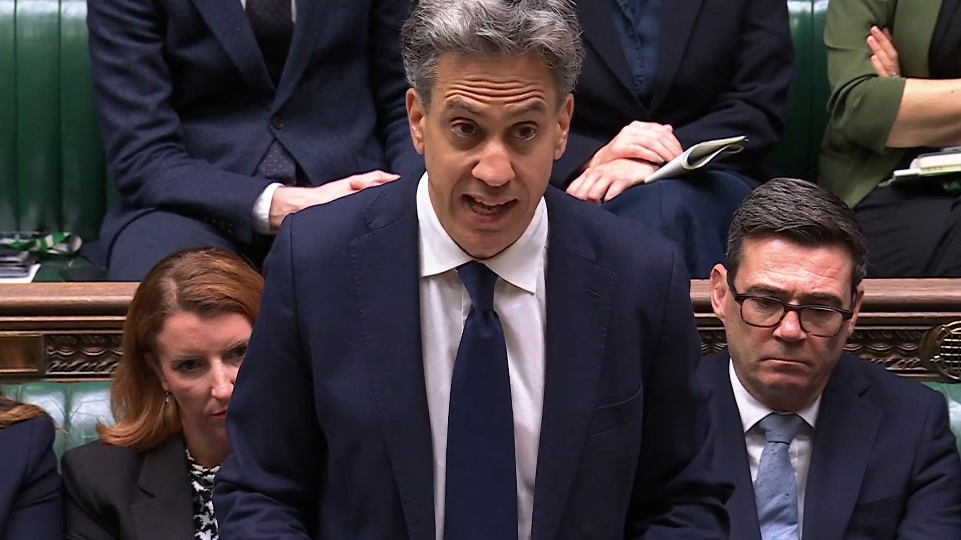 UK Foreign Secretary Ed Miliband tells MPs the new measures against goods and services coming from Israeli settlements. /AFP.