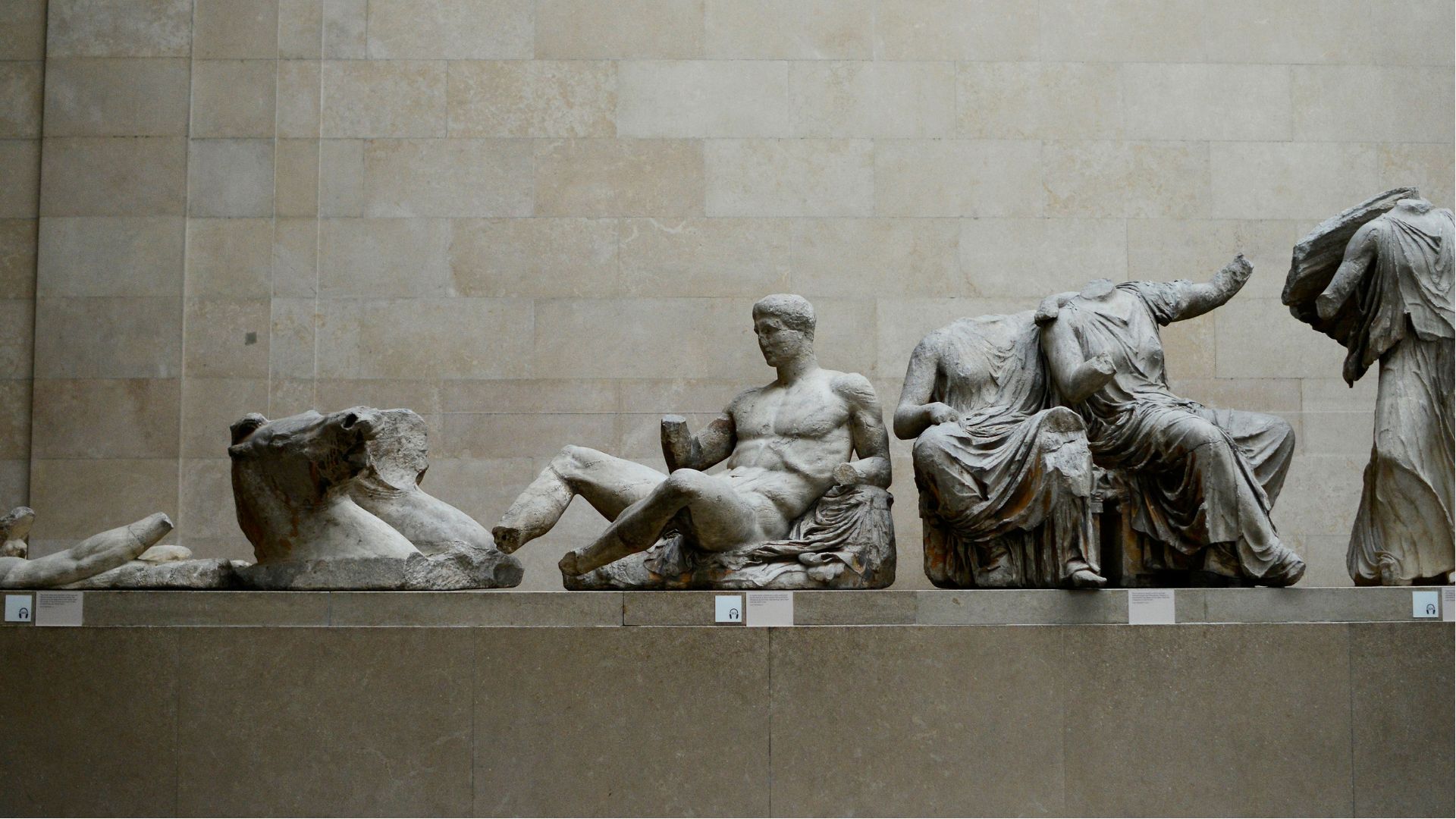 The Parthenon Marbles, also known as the Elgin Marbles, on display at the British Museum. /Dylan Martinez/Reuters archive
