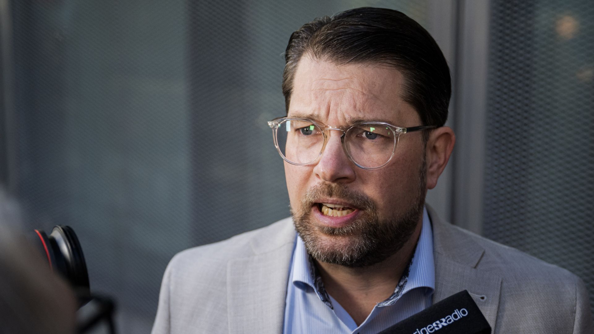Sweden Democrats party leader Jimmie Akesson wants his far-right party to hold several positions of power. /Jonathan Nackstrand/AFP