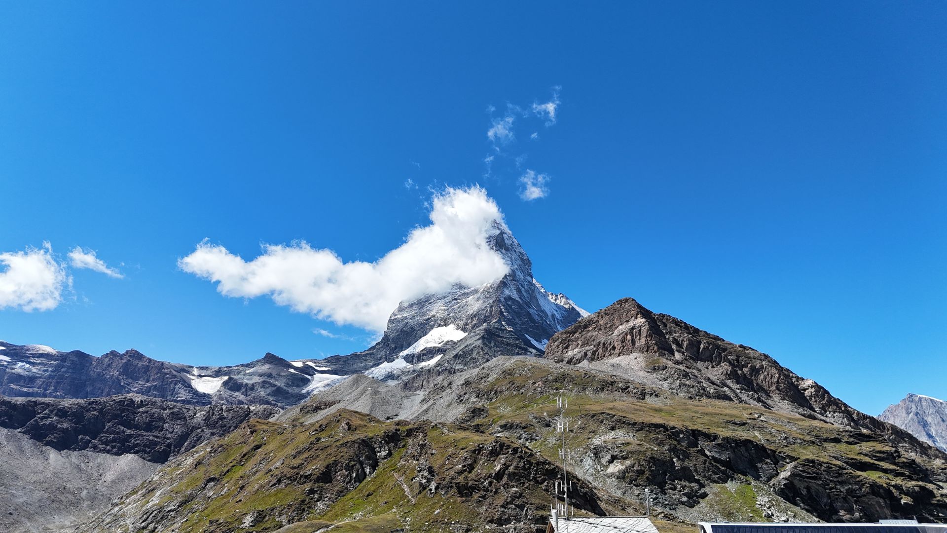 The iconic Matterhorn peak surveys the bare rock below. /Julia Hamilton