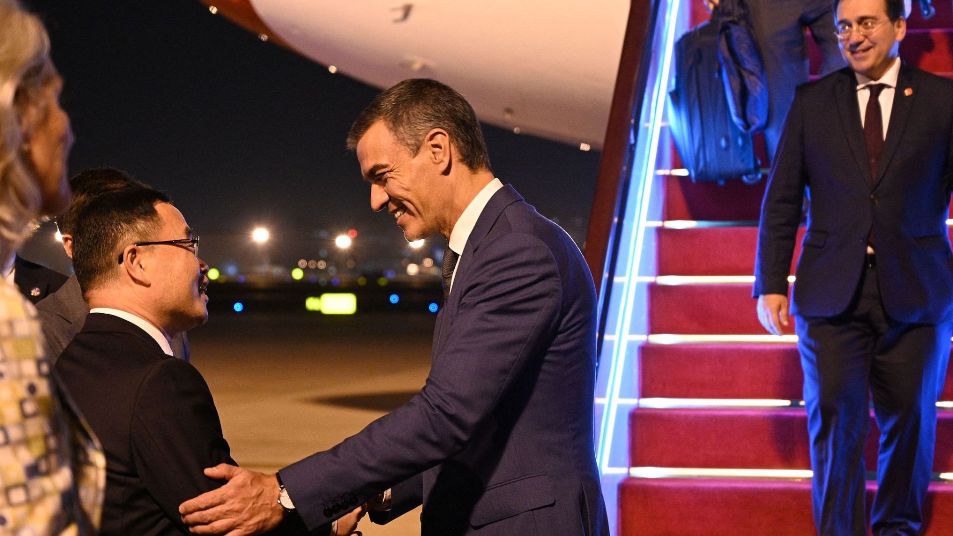 Seen here in September 2024 arriving in Shanghai for the China-Spain Business Forum, Sanchez has actively strengthened ties with China since taking office. /CFP
