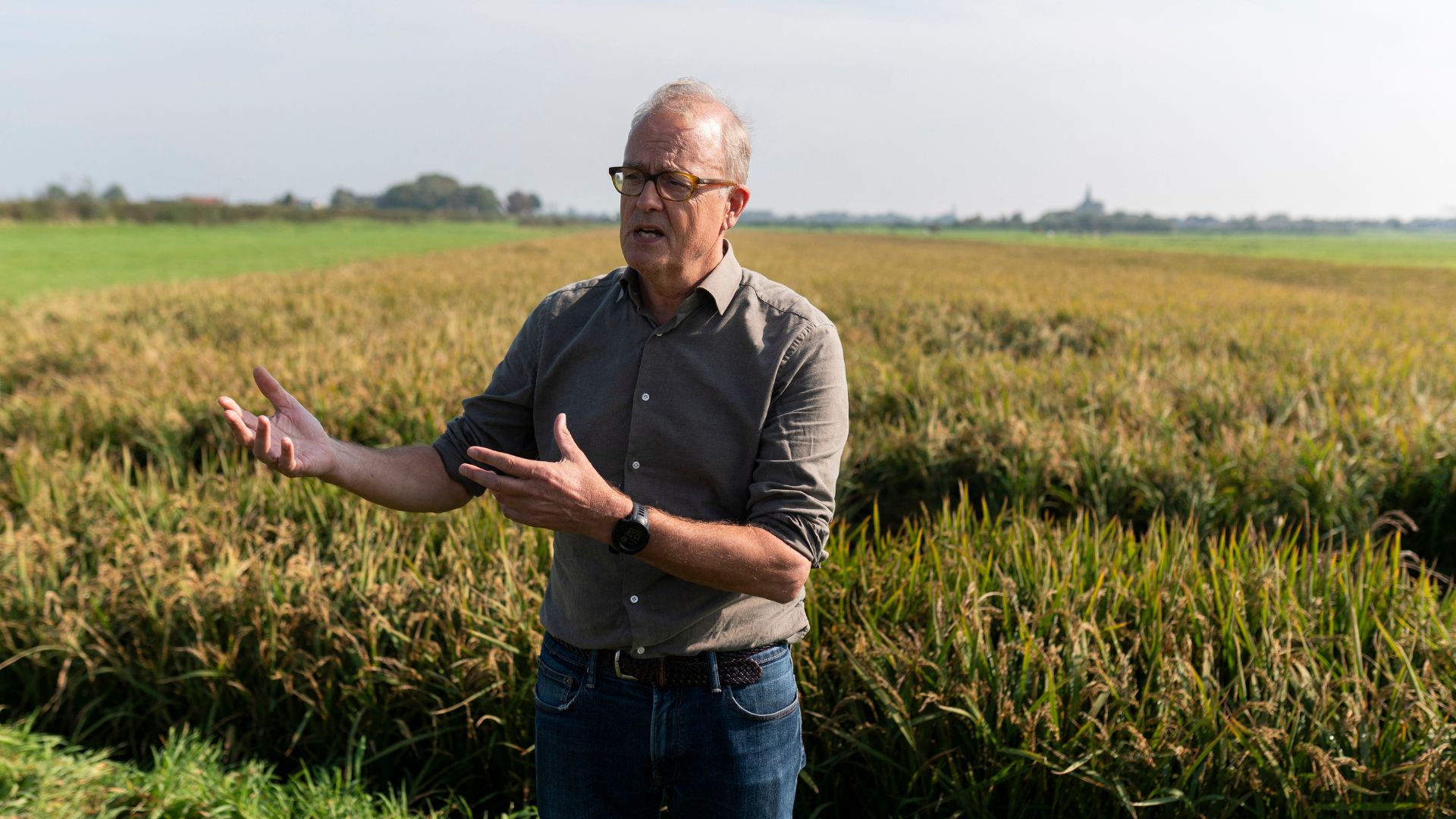 'It's scary,' says land association chairman Philippe Terheggen at Oud Ade. /Lina Selg/AFP
