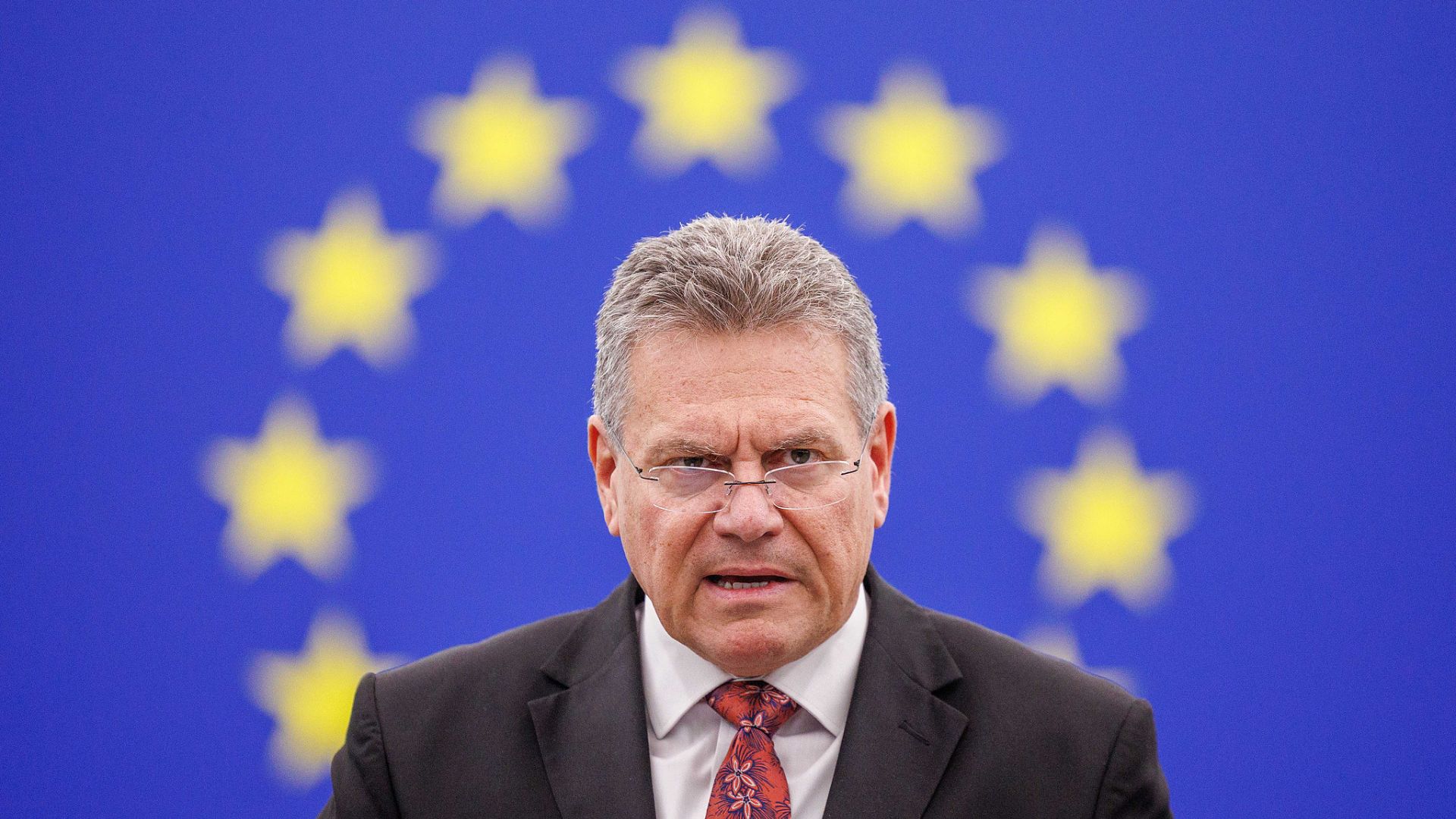 European Commissioner for Trade and Economic Security Maros Šefčovič will be in Beijing for two days. /Olivier Matthys/EPA
