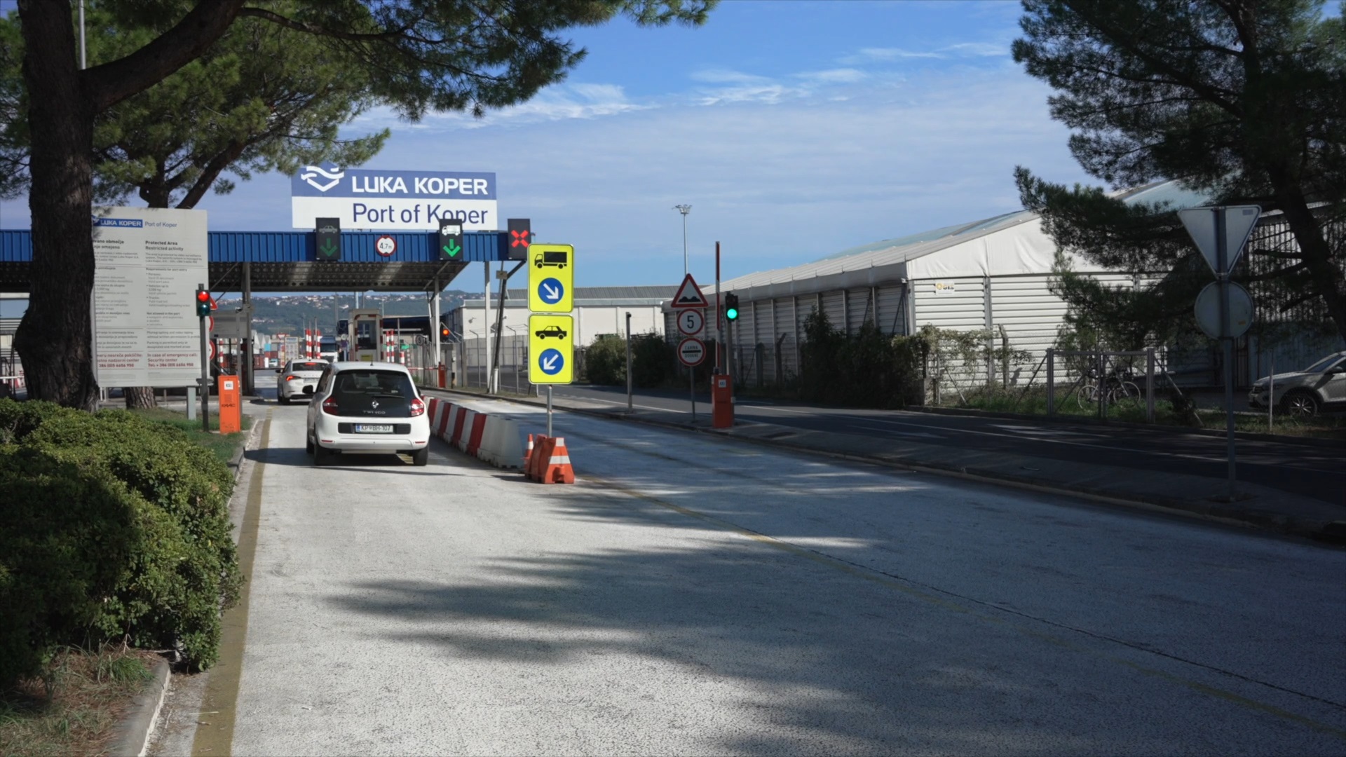 The entrance to the port. /CGTN