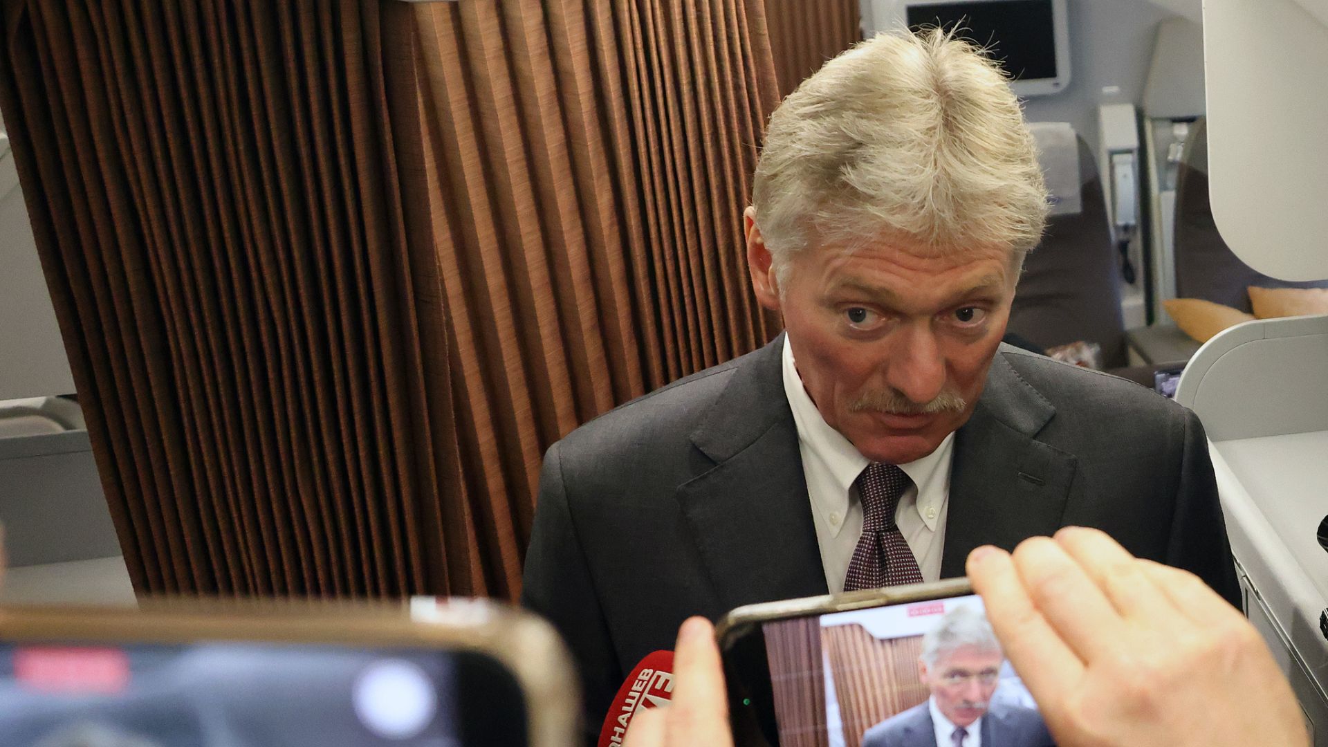 Kremlin press spokesman Dmitry Peskov said Russia wanted long-term peace. /CFP/Getty Images
