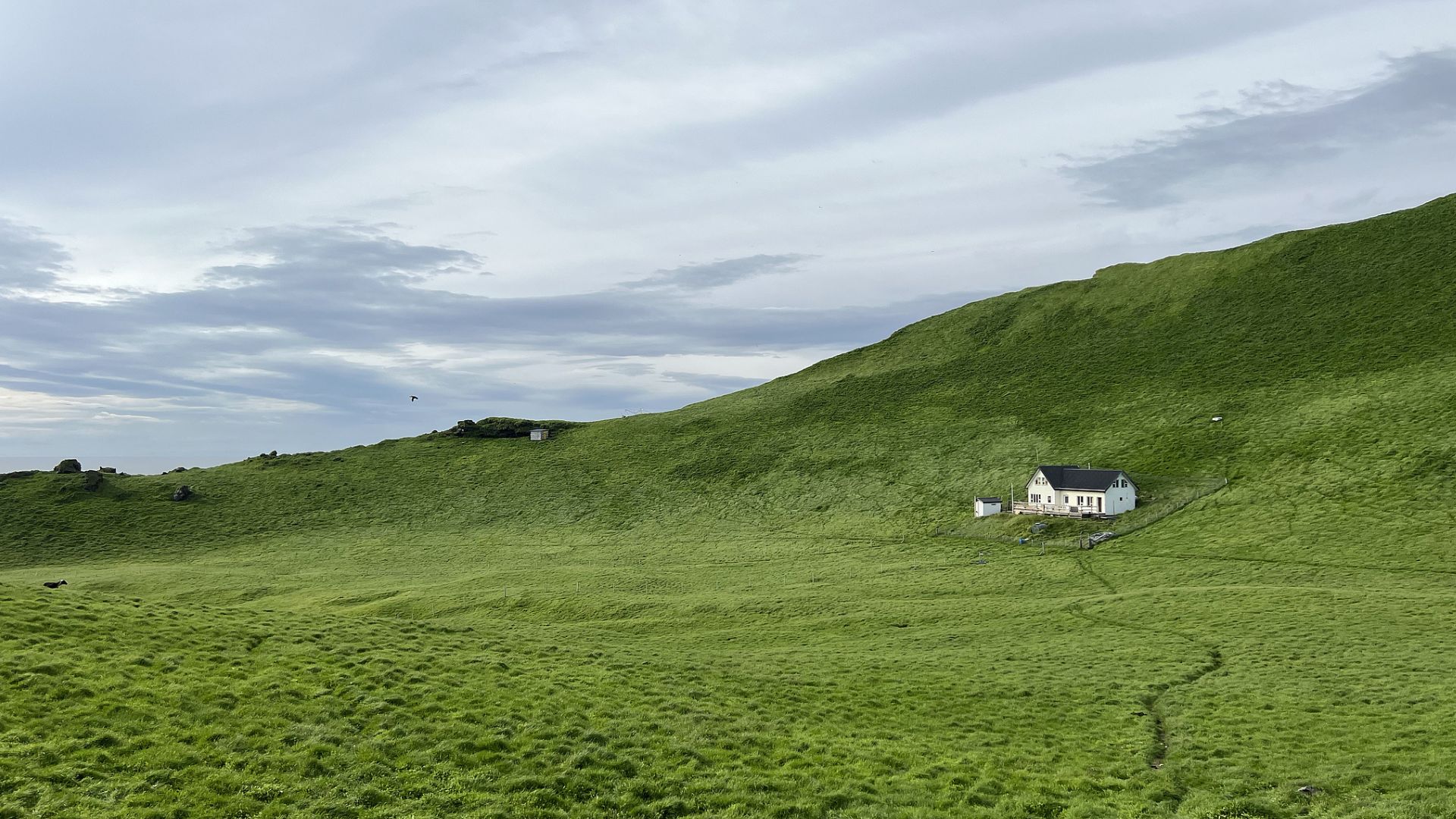 The hunting lodge is the sole poperty on the 110 acre island of Elliðaey. /Emin Yogurtcuoglu/Anadolu Agency via Getty Images