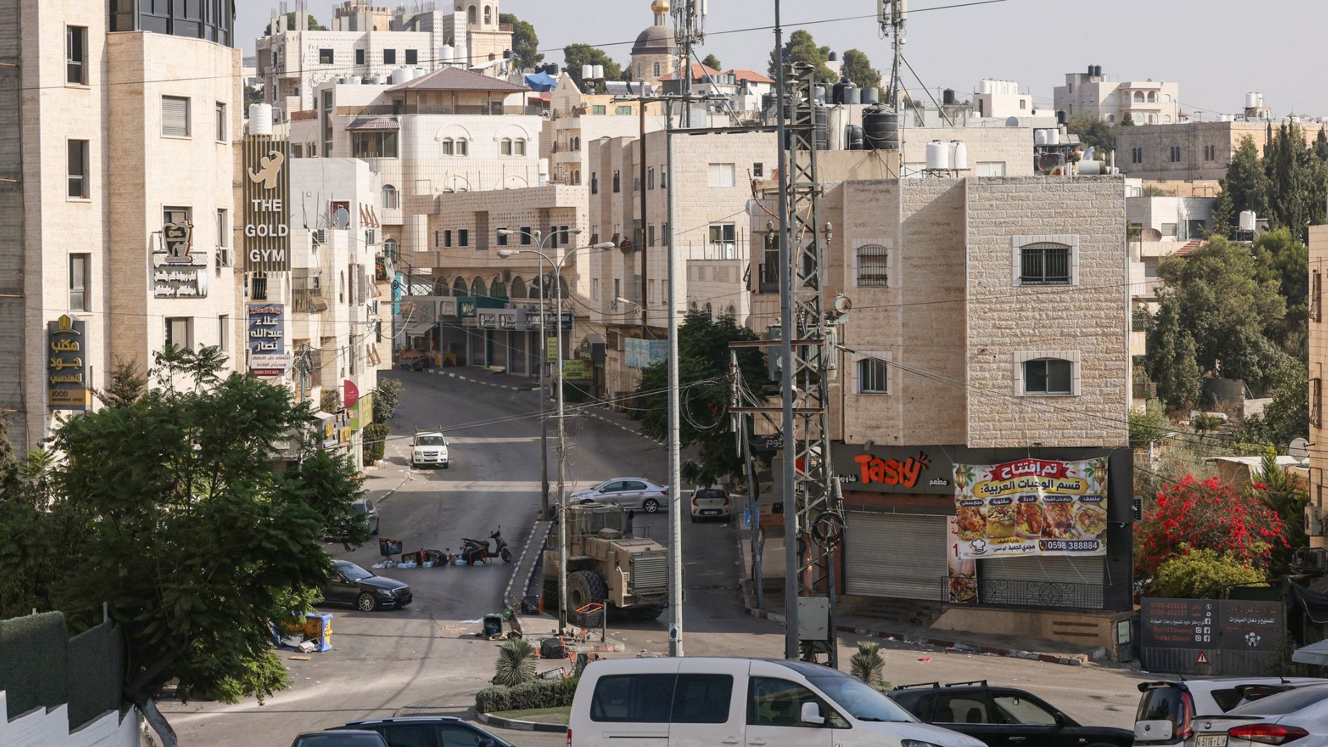 Israel said all land crossings with the West Bank will be closed on the day of next week's election. /AFP
