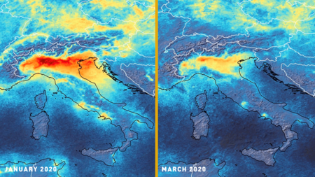 Pollution In Italy Air pollution has fallen after Italian lockdown measures, says ESA - CGTN